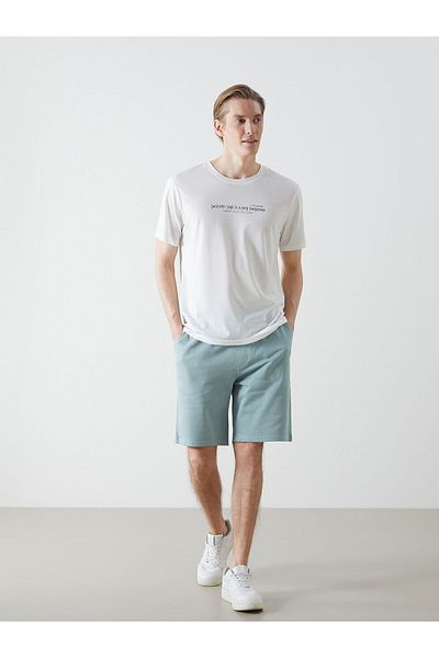 LC Waikiki Crew Neck Short Sleeve Printed Combed Cotton Men's T-Shirt