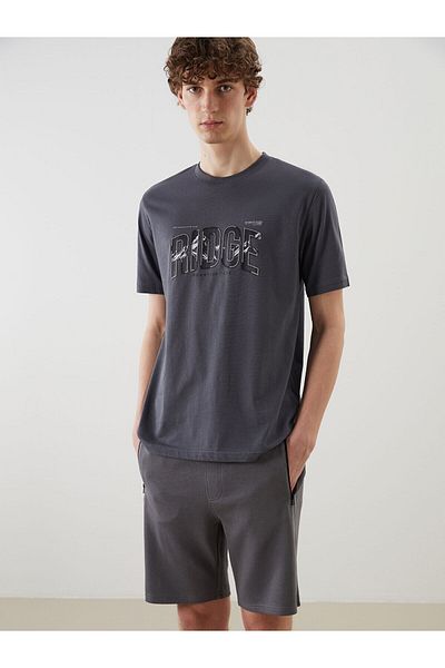 LC Waikiki Crew Neck Printed Combed Cotton Men's T-Shirt