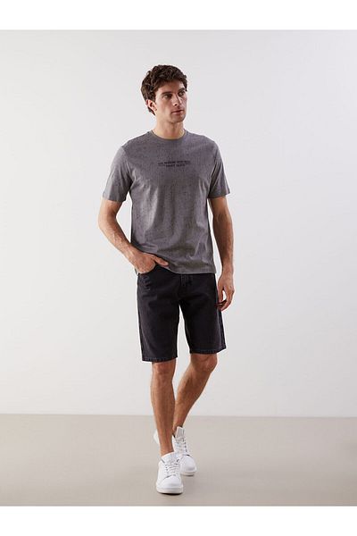 LC Waikiki Crew Neck Printed Combed Cotton Men's T-Shirt