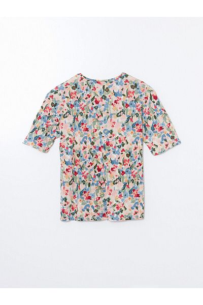 LC Waikiki Crew Neck Patterned Women's T-Shirt