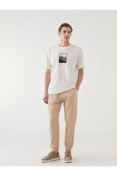 LC Waikiki Crew Neck Short Sleeve Printed Combed Cotton Men's T-Shirt