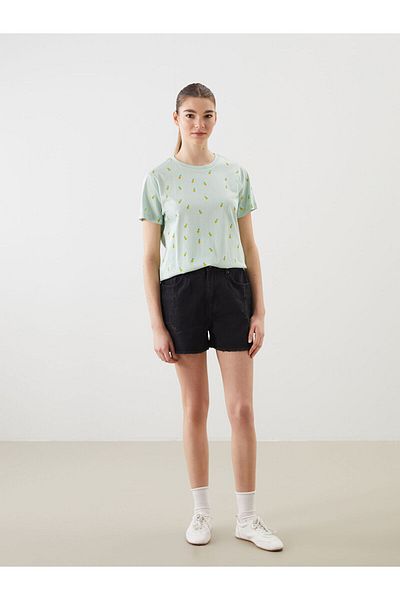 LC Waikiki Crew Neck Patterned Women's T-Shirt