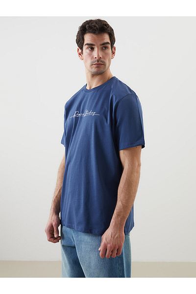 LC Waikiki Tricou pentru bărbați din bumbac pieptănat cu decolteu