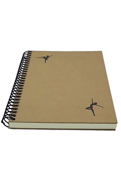 mcolor Notebook 17X24 Kraft Hard Cover Ivory with Spiral 100 Yp Plain