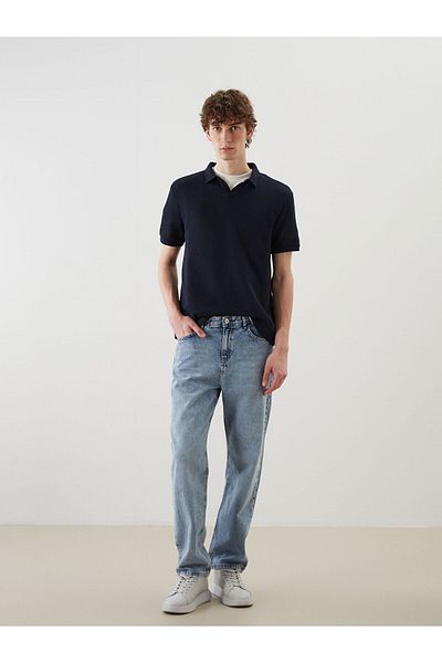 LC Waikiki Ανδρικό μπλουζάκι με υφή Polo Neck