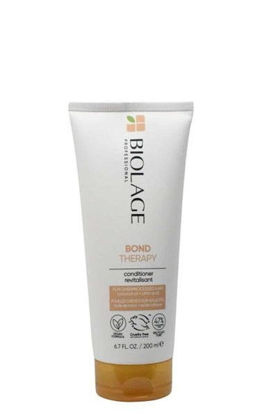 Biolage Bond Therapy Hair Conditioner with Coconut Oil and Citric Acid for Damaged and Over-Processe