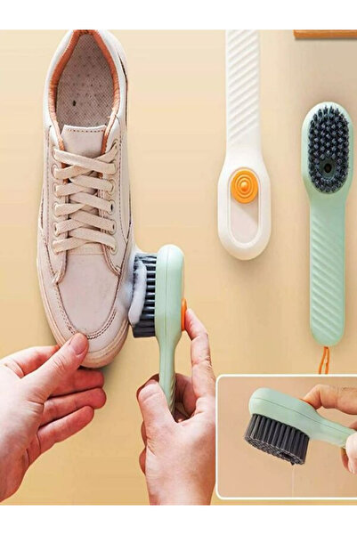 Emal Home فرشاة تنظيف يدوية عملية مع حجرة منظف متعددة الأغراض |   تنظيف الأحذية