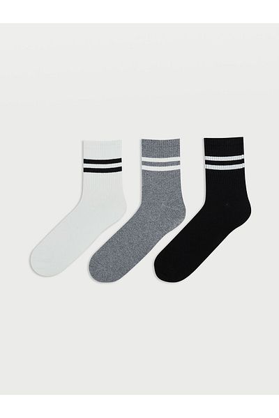 LC Waikiki Striped Men's Socks 3-Piece