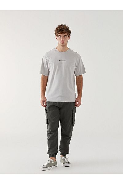 LC Waikiki Crew Neck Short Sleeve Printed Combed Cotton Men's T-Shirt