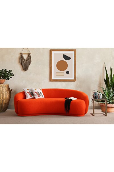 NEXHOME Riva Fasülse Koltuk 3 lü Kanepe