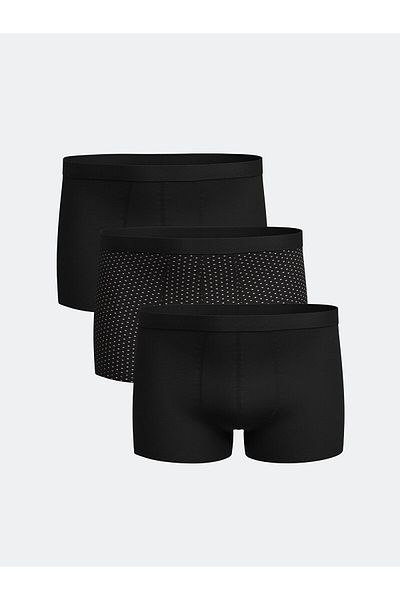 LC Waikiki Standard Fit Cotton Flexible Ανδρικό Boxer 3 τεμαχίων