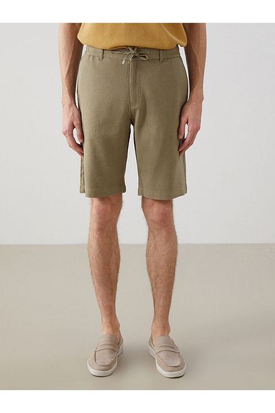 LC Waikiki Ανδρικό σορτς Standard Mold Linen Blend