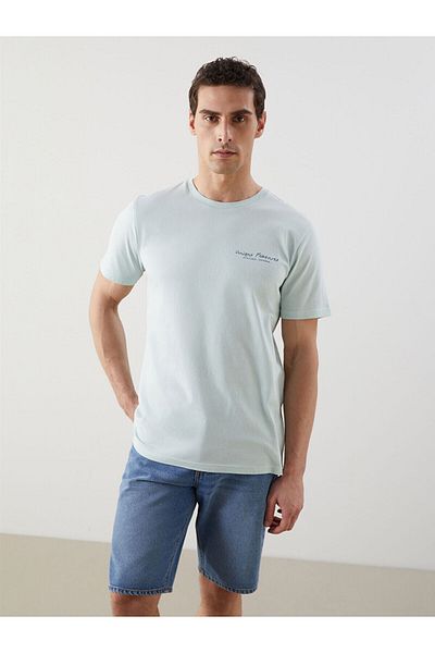 LC Waikiki Tricou pentru bărbați din bumbac pieptănat cu decolteu