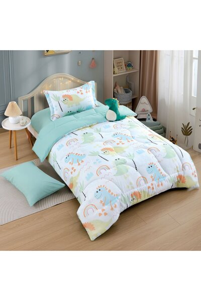 Alhabib bedding Timon Summer Single and a Half Baby Bedspread White Tiffany Multi-Print 5 Pieces