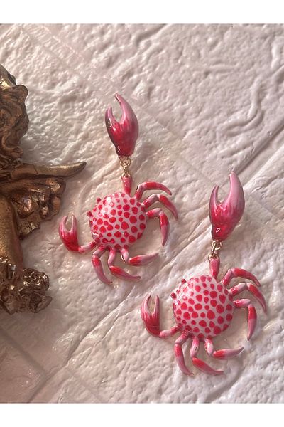 Aka Brand Model Crab Earrings