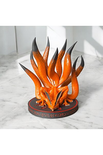 Valyria Kurama (Kyubi) 3D Baskı Koleksiyon Figürü – El Boyaması, naruto Lanet...