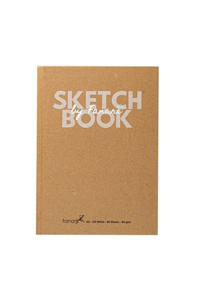 Fanart Sketchbook A5 Stitched Kraft Cover 80 Gr 96 Yp