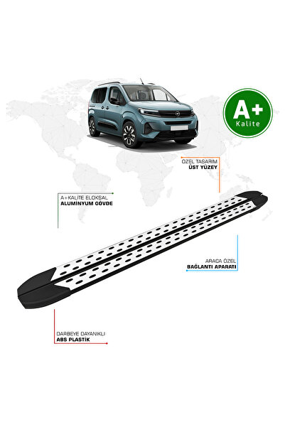 FA OTO AKSESUAR Opel Combo Yan Basamak Kısa Şasi 2024 Model ve Sonrası TrimLine