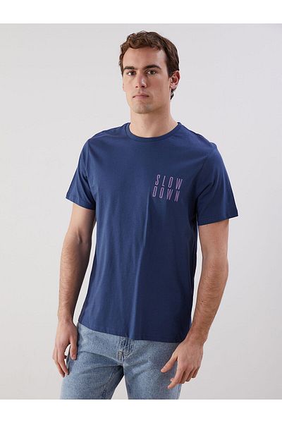 LC Waikiki Tricou pentru bărbați din bumbac pieptănat cu decolteu