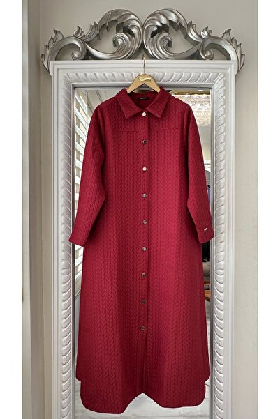 Invee Snap Closure Quilted Cap - Burgundy