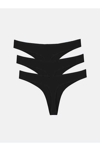 LC Waikiki Plain Thong Panties 3 Pack