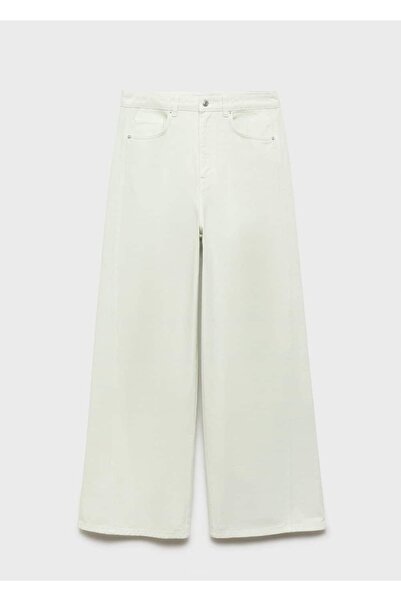 MANGO Woman Wideleg orta bel jean