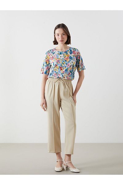 LC Waikiki Crew Neck Floral Women's T-Shirt