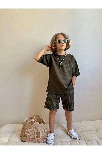 YİGİT BUTİK Two Piece Sets - Green - Fitted