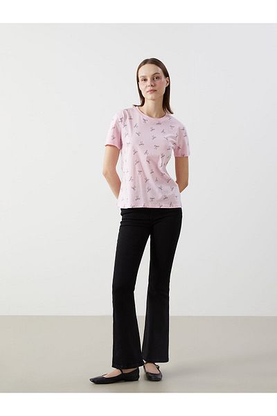 LC Waikiki Crew Neck Patterned Women's T-Shirt