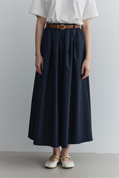 Fahhar Στενή φούστα Navy Blue