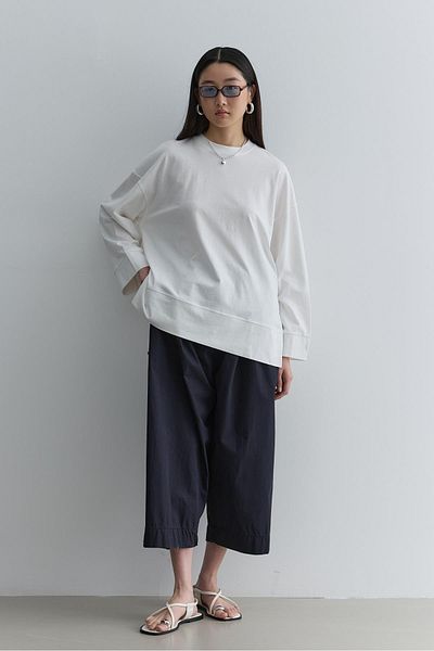 Fahhar Thick Folded Sweatshirt Ecru