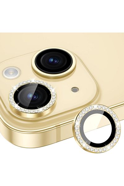 EVAX (عدسة حجرية) واقي عدسة الكاميرا ستون المتوافق مع هاتف Iphone 14 / 14 Plus