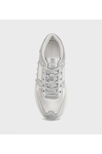 Nine West Nine West Malia Metallic Lace-up Sneakers