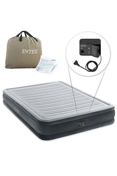 Intex Inflatable Mattress Double With Built-in Electric Pump Intex 67770 - 203x152x133 Cm