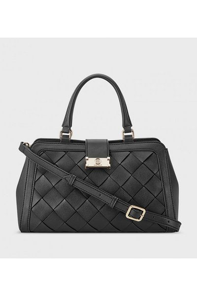 Nine West Mylah Basket Weave Satchel Bag