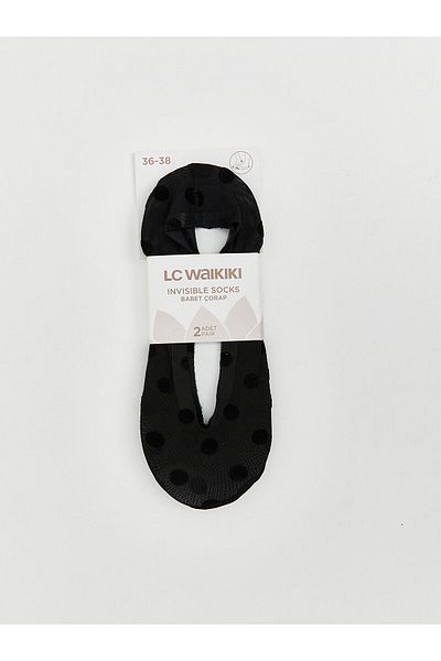 LC Waikiki Дамски чорапи балерина на точки, комплект от 2 броя