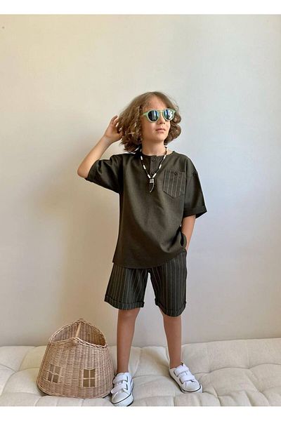 YİGİT BUTİK Two Piece Sets - Green - Fitted