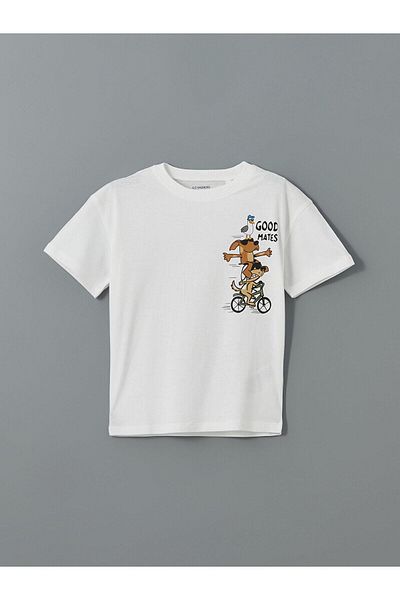 LC Waikiki Lcw Kids Crew Neck Printed Boy's T-Shirt 2-Piece