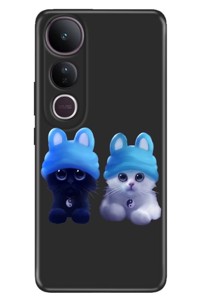 ADACASE جراب Vivo V50 Lite 5G مصنوع من السيليكون الملون المطبوع من مادة TPU S...