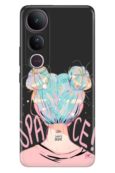ADACASE Case for Vivo V50 Lite 5g Color Silicone Printed Tpu Girl from Space