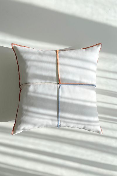 RİTMOHOME Λευκό απλό, απλό, Vintage, Country, Scandinavian, Bohemian 50x50 Διακοσμητικό Μαξιλάρι (ΓΕΝΝΗΜΕΝΟ ΕΣΩΤΕΡΙΚΟ)