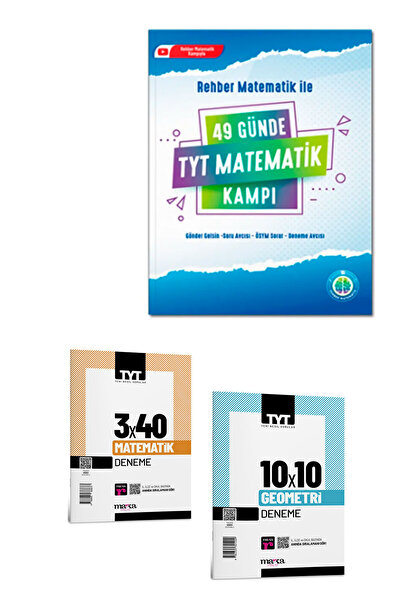REHBER MATEMATİK YAYINLARI 49 Günde Tyt Matematik Kampı Soru Bankası Seti Reh...
