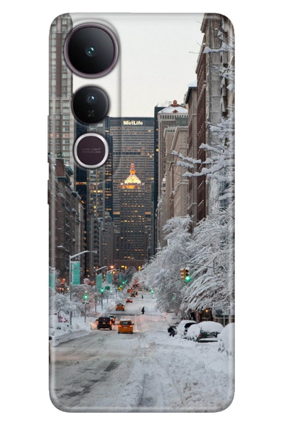 ADACASE Vivo V50 Lite 5g Case Art Silicone Printed Tpu Winter New York