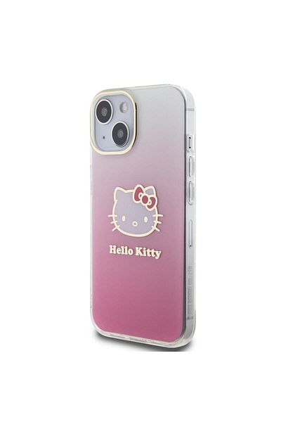 Hello Kitty Case for iPhone 15, Hardcase IML, Hello Kitty - Pink