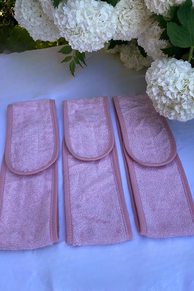 Mokita Home Hair Band Set of 3 Athlete Bandana Towel Women & Men Makeup Yoga Spa Velcro Tape Bias
