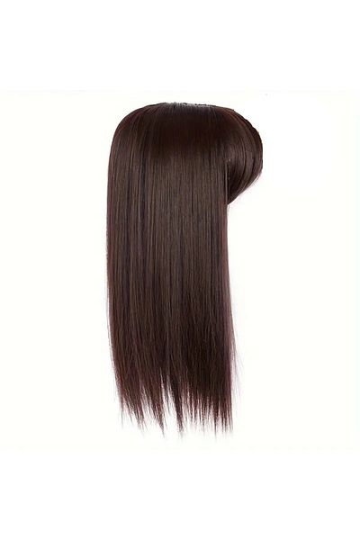 animis beauty Chocolate Topper partial wig, bangs with cap, Animis Beauty®