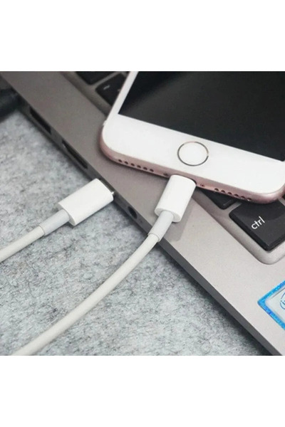 SmartGSM Cablu Fast Charge Lightning - Type-C, Alb, 1m, compatibil iPhone