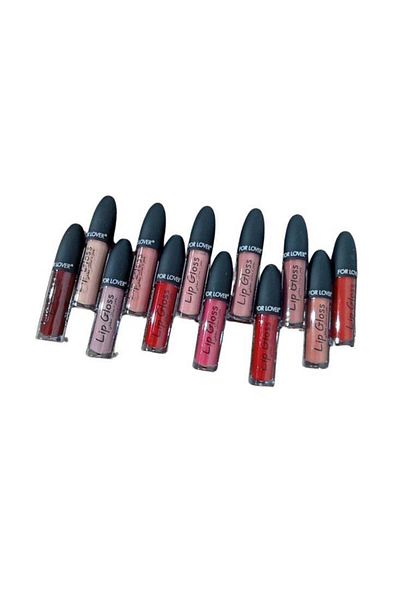 FOR LOVER Liquid Lipstick Set 12 Pieces with Attractive Colors