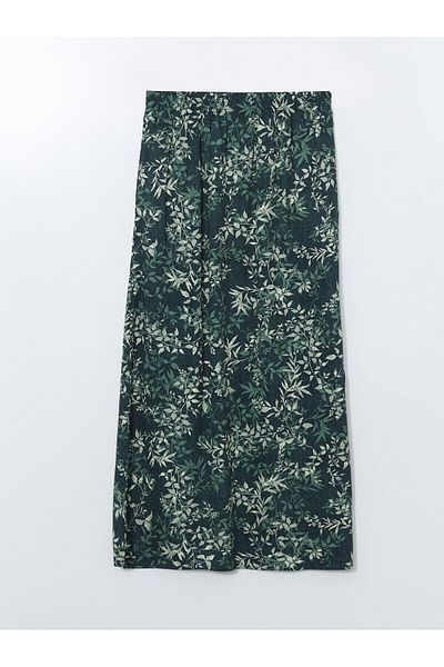 LC Waikiki Floral Women's Skirt with Elastic Waist