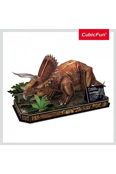 Cubic Fun - Triceratops 3D Puzzle 44 Pieces